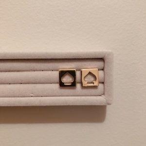 Kate Spade logo earrings.